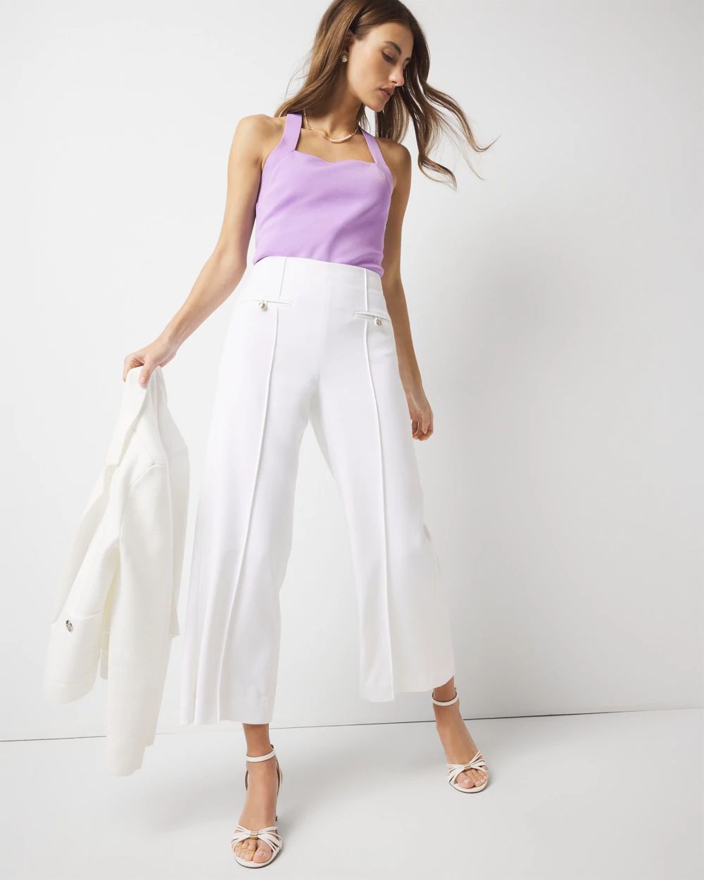 Cropped Wide Leg Pant | White House Black Market